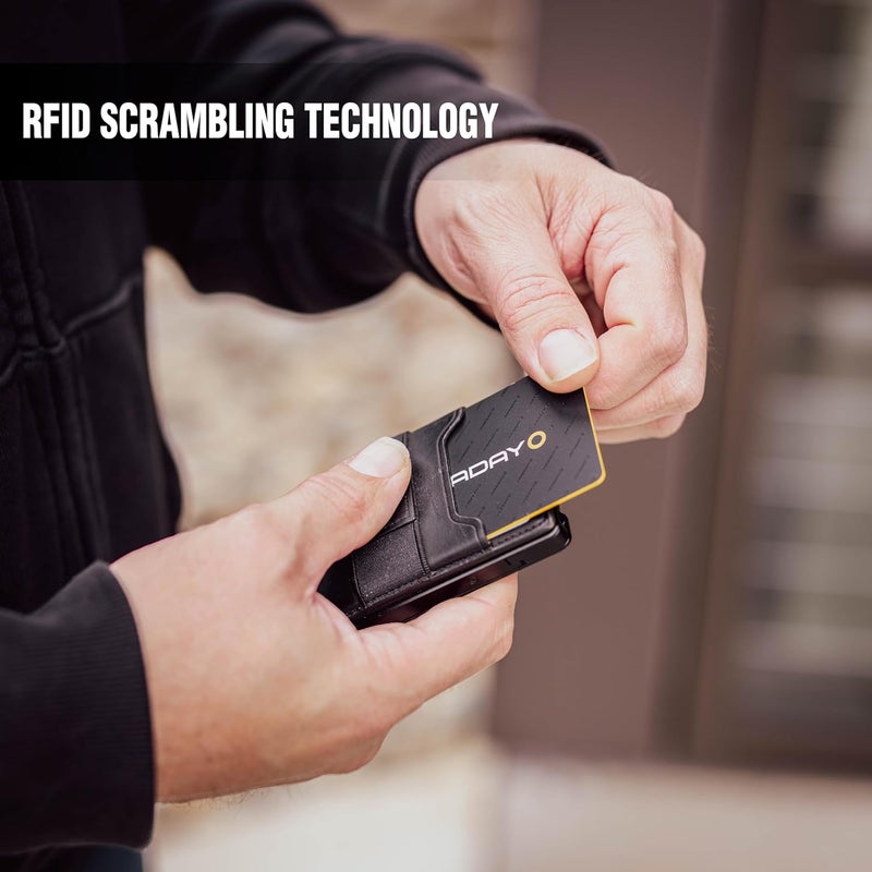 Faraday Defense Faraday Card - RFID Scrambler | Premium Contactless Debit/Credit Card Scrambler | RFID Blocking | For Men & Women | Slim Design | Fits in Most Wallets and Purses - Image 2